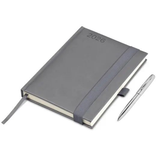 Altitude Advantage A5 2026 Diary & Cypher Pen Set Grey